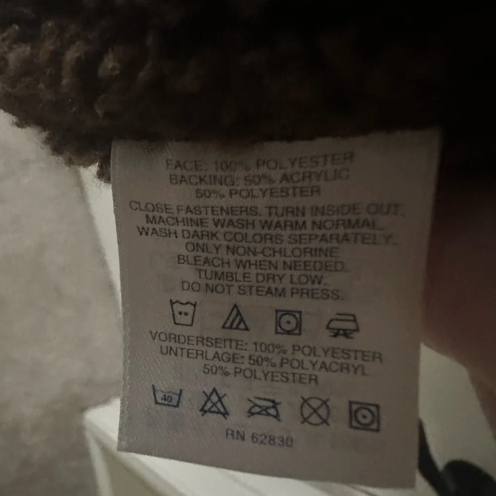 Lands' End Dark chocolate Brown Teddy Jacket - Picture 4 of 4